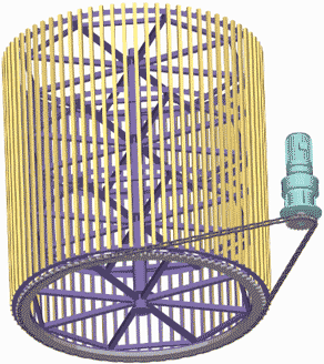 滚筒筛动态原理图 滚筒筛动态原理图