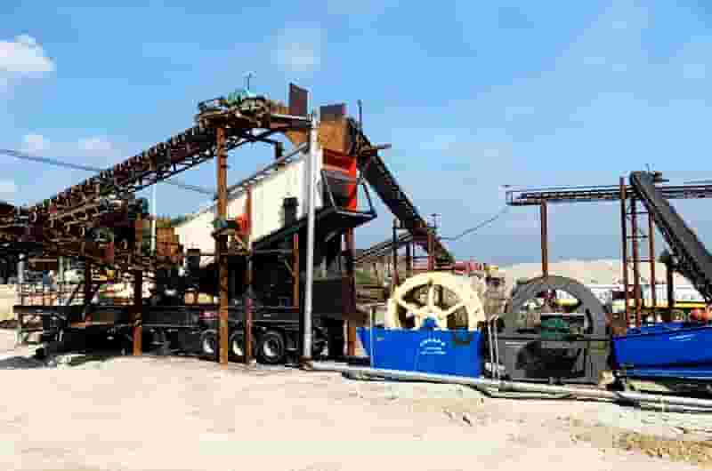 环保型河卵石制砂机加工现场 环保型河卵石制砂机加工现场