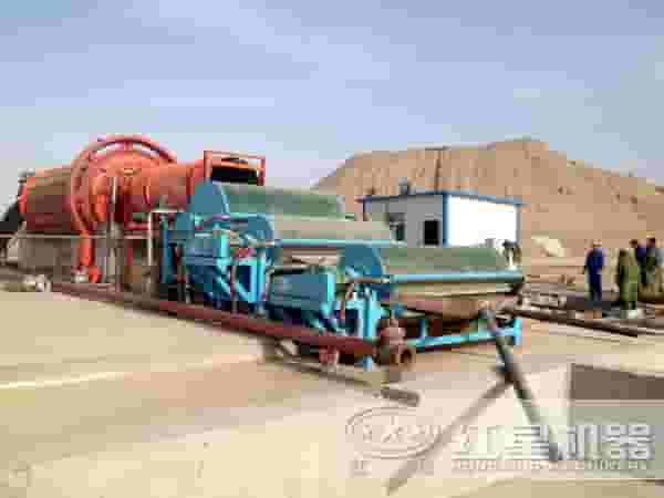 三台磁选机组合作业现场展示 三台磁选机组合作业现场展示