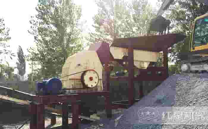 pcz重锤式破碎机加工现场
