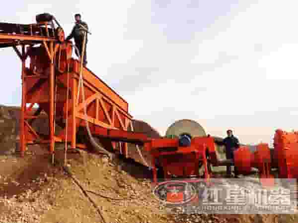 大型干式磁选机作业现场