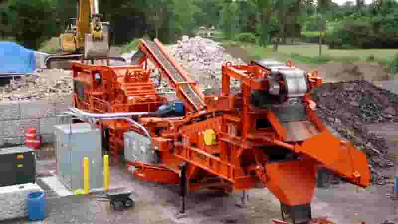 建筑垃圾碎石处置现场 建筑垃圾碎石处置现场