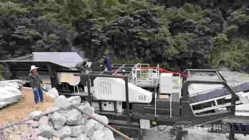 移动式建筑垃圾处理生产线现场 移动式建筑垃圾处理生产线现场